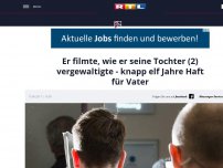 Bild zum Artikel: Er filmte, wie er seine Tochter (2) vergewaltigte - knapp elf Jahre Haft für Vater