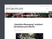 Bild zum Artikel: „Identitäre Bewegung“ scheitert mit Aufmarsch in Berlin