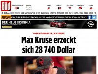 Bild zum Artikel: Poker-Turnier in Las Vegas - Max Kruse erzockt sich 28 740 Dollar