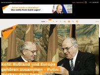 Bild zum Artikel: Russland und Europa gehören zusammen, Moskau dazu bereit – Putin