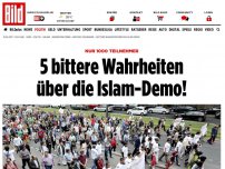 Bild zum Artikel: Nur 1000 Teilnehmer - 5 bittere Wahrheiten über die Islam-Demo!