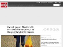 Bild zum Artikel: Kampf gegen Plastikmüll: Plastiktüten-Verbrauch in Deutschland sinkt rapide