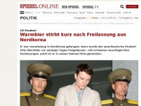 Bild zum Artikel: US-Student: Warmbier stirbt kurz nach Freilassung aus Nordkorea