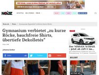 Bild zum Artikel: Gymnasium verbietet „zu kurze Röcke, bauchfreie Shirts, übertiefe Dekolletés“