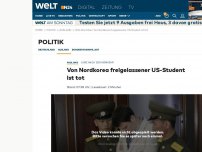 Bild zum Artikel: Kurz nach der Heimkehr: Von Nordkorea freigelassener US-Student ist tot
