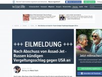 Bild zum Artikel: Nach Abschuss von Assad-Jet - Russen kündigen Vergeltungsschlag gegen USA an