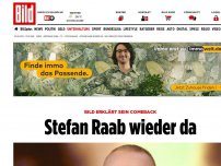 Bild zum Artikel: BILD erklärt sein Comeback - Stefan Raab wieder da