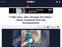 Bild zum Artikel: '1.000 Likes, oder ich lasse ihn fallen' - dieser Facebook-Post hat Konsequenzen