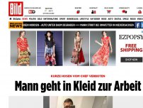 Bild zum Artikel: Nach Shorts-Verbot - Mann geht in Kleid zur Arbeit