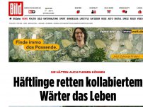 Bild zum Artikel: Sie hätten fliehen können - Häftlinge retten  Wärter das Leben