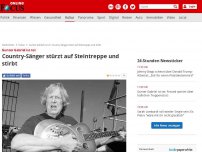 Bild zum Artikel: Gunter Gabriel ist tot  - Country-Sänger stürzt auf Steintreppe und stirbt