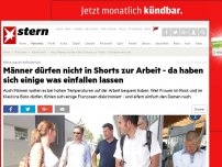 Bild zum Artikel: Hitze macht erfinderisch: Männer dürfen nicht in Shorts zur Arbeit - da haben sich einige was einfallen lassen