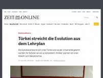Bild zum Artikel: Evolutionstheorie: Türkei streicht die Evolution aus dem Lehrplan