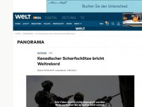 Bild zum Artikel: Irak: Kanadischer Scharfschütze bricht Weltrekord