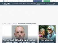 Bild zum Artikel: Suche nach Alfred W. (49) - er ist unberechenbar und ansteckend!