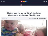 Bild zum Artikel: Mutter sperrte sie zur Strafe ins Auto: Kleinkinder sterben an Überhitzung