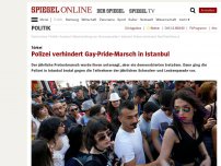 Bild zum Artikel: 'Gay Pride' in Istanbul: Polizisten schießen mit Gummigeschossen auf Demonstranten