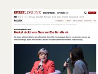Bild zum Artikel: Bundestagswahlkampf: Merkel rückt vom Nein zur Ehe für alle ab