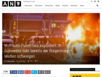 Bild zum Artikel: Multikulti-Pulverfass explodiert: In Schweden tobt bereits der Bürgerkrieg – Medien schweigen