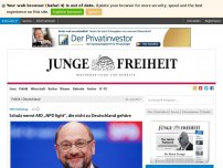 Bild zum Artikel: Schulz nennt AfD „NPD light“, die nicht zu Deutschland gehöre