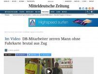 Bild zum Artikel: Video: DB-Mitarbeiter zerren Schwarzfahrer brutal aus Zug