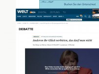 Bild zum Artikel: 89 Tage bis zur Bundestagswahl: Anderen ihr Glück verbieten, das darf man nicht