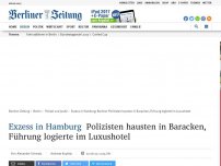 Bild zum Artikel: G20-Gipfel: Hamburg schickt nach Orgie Berliner Polizisten zurück