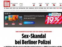 Bild zum Artikel: Sex am Zaun und Party - Hamburg schickt Berliner Skandal-Polizisten zurück