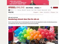 Bild zum Artikel: Ehe für alle: Rechtsausschuss macht Weg frei für Abstimmung