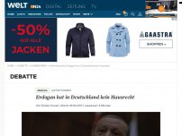 Bild zum Artikel: Auftrittsverbot: Erdogan hat in Deutschland kein Hausrecht