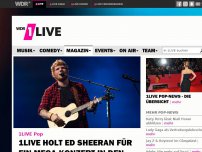 Bild zum Artikel: 1LIVE holt Ed Sheeran für ein Mega-Konzert in den Sektor!