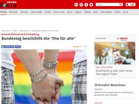 Bild zum Artikel: Historische Hauruck-Entscheidung - Bundestag beschließt die 'Ehe für alle'