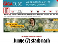 Bild zum Artikel: Er wollte letztes Foto - Junge (7) starb nach fünf Jahren Krebs-Qual