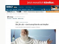 Bild zum Artikel: Regenchaos in Berlin: Ehe für alle – Gott bestraft Berlin mit Sintflut