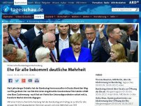 Bild zum Artikel: Bundestag stimmt mit deutlicher Mehrheit für Ehe für alle