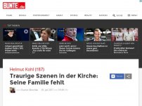 Bild zum Artikel: Helmut Kohl (†87): Traurige Szenen in der Kirche: Seine Familie fehlt