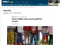 Bild zum Artikel: Neue Landesregierung: Kitas in NRW sollen nachts geöffnet werden