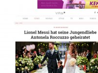 Bild zum Artikel: Lionel Messi hat seine Jungendliebe Antonela Roccuzzo geheiratet