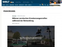 Bild zum Artikel: Domplatte in Köln: Männer zerstechen Krankenwagenreifen während der Behandlung