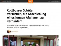 Bild zum Artikel: Cottbusser Schüler versuchen, die Abschiebung eines 19-jährigen Afghanen zu verhindern