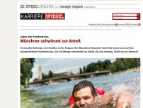 Bild zum Artikel: Gegen den Pendlerstress: Münchner schwimmt zur Arbeit