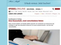 Bild zum Artikel: Korrekturpanne in Freiburg: Eine Hausarbeit, zwei verschiedene Noten