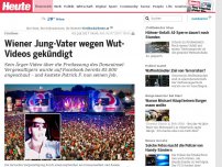 Bild zum Artikel: Fristlose: Wiener Jung-Vater wegen Wut-Videos gekündigt