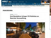 Bild zum Artikel: München: Drei Randalierer bringen 70 Polizisten an Rand der Verzweiflung