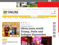 Bild zum Artikel: G20-Gipfel in Hamburg - Olivia Jones erteilt Trump, Putin und Erdogan Hausverbot