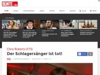 Bild zum Artikel: Chris Roberts (†73): Der Schlagersänger ist tot!