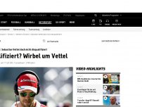Bild zum Artikel: Medien berichten: Vettel wird disqualifiziert