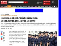 Bild zum Artikel: Polizei lockert Richtlinien zum Erscheinungsbild für Beamte