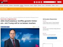 Bild zum Artikel: Nach Kritik an Pegida-Berichten - ARD-Chefredakteur Gniffke gesteht Fehler ein - mit Trump will er es besser machen
