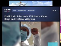 Bild zum Artikel: Endlich ein Sohn nach 5 Töchtern: Vater flippt im Kreißsaal völlig aus